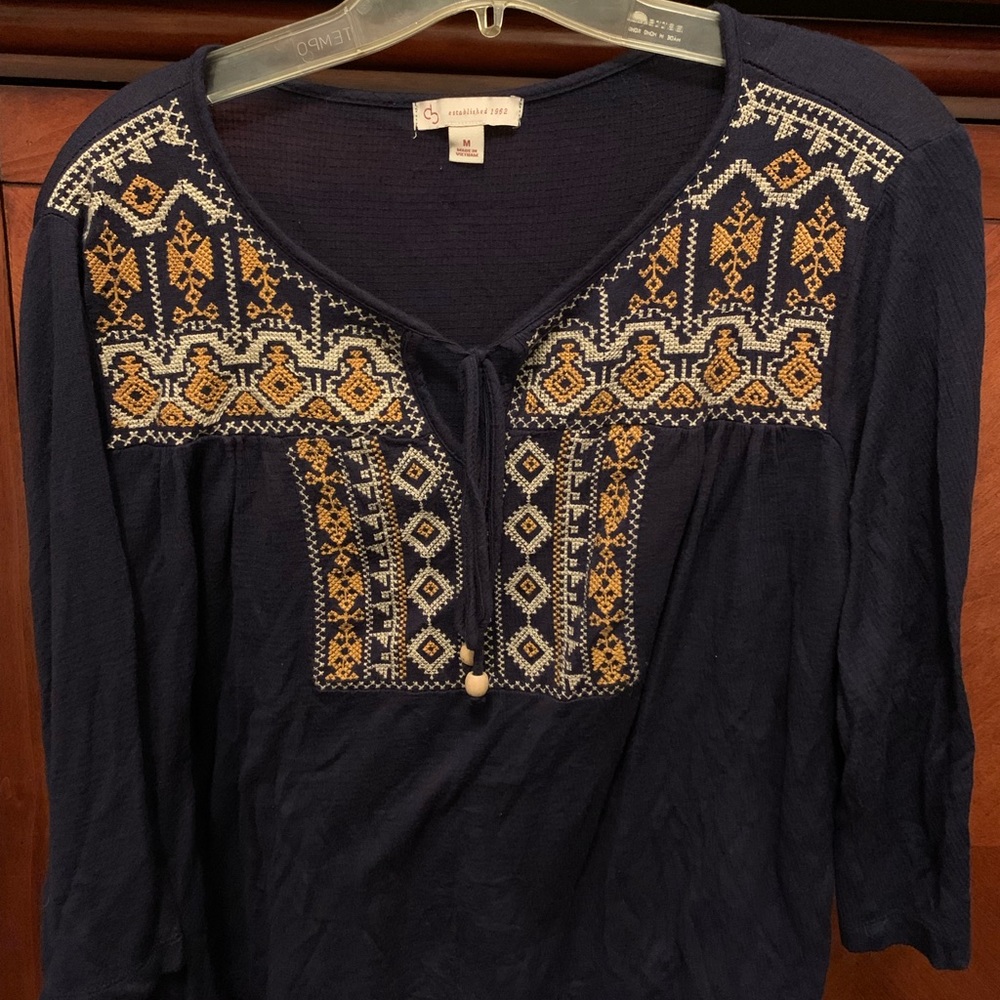 Women’s blouse, navy blue, size M from Dress Barn
